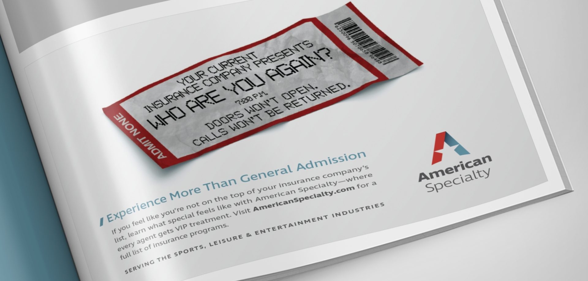 American Specialty ad banner