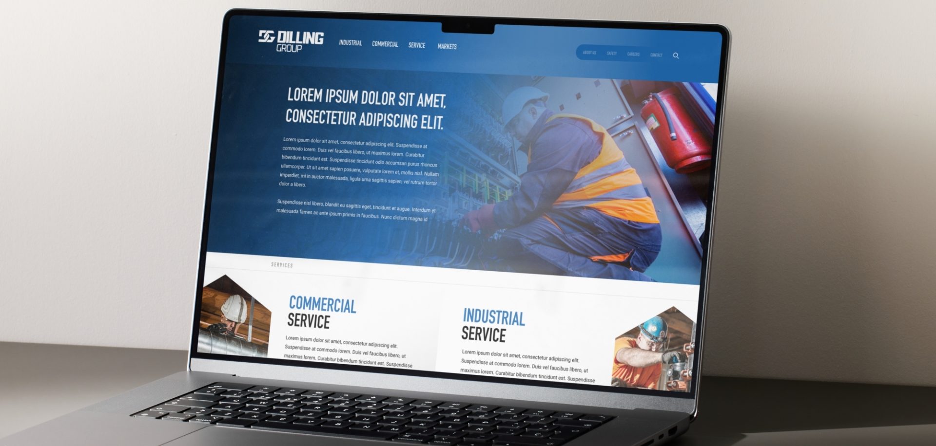 Dilling website banner