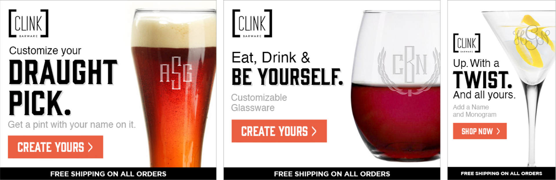 Clink digital ads grid