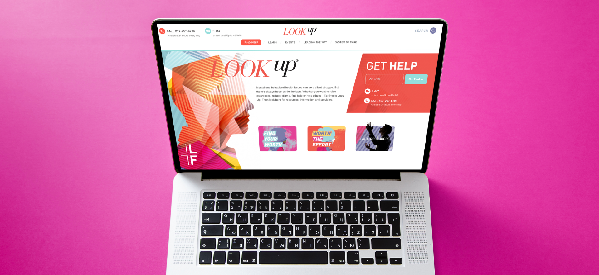 Lookup website laptop