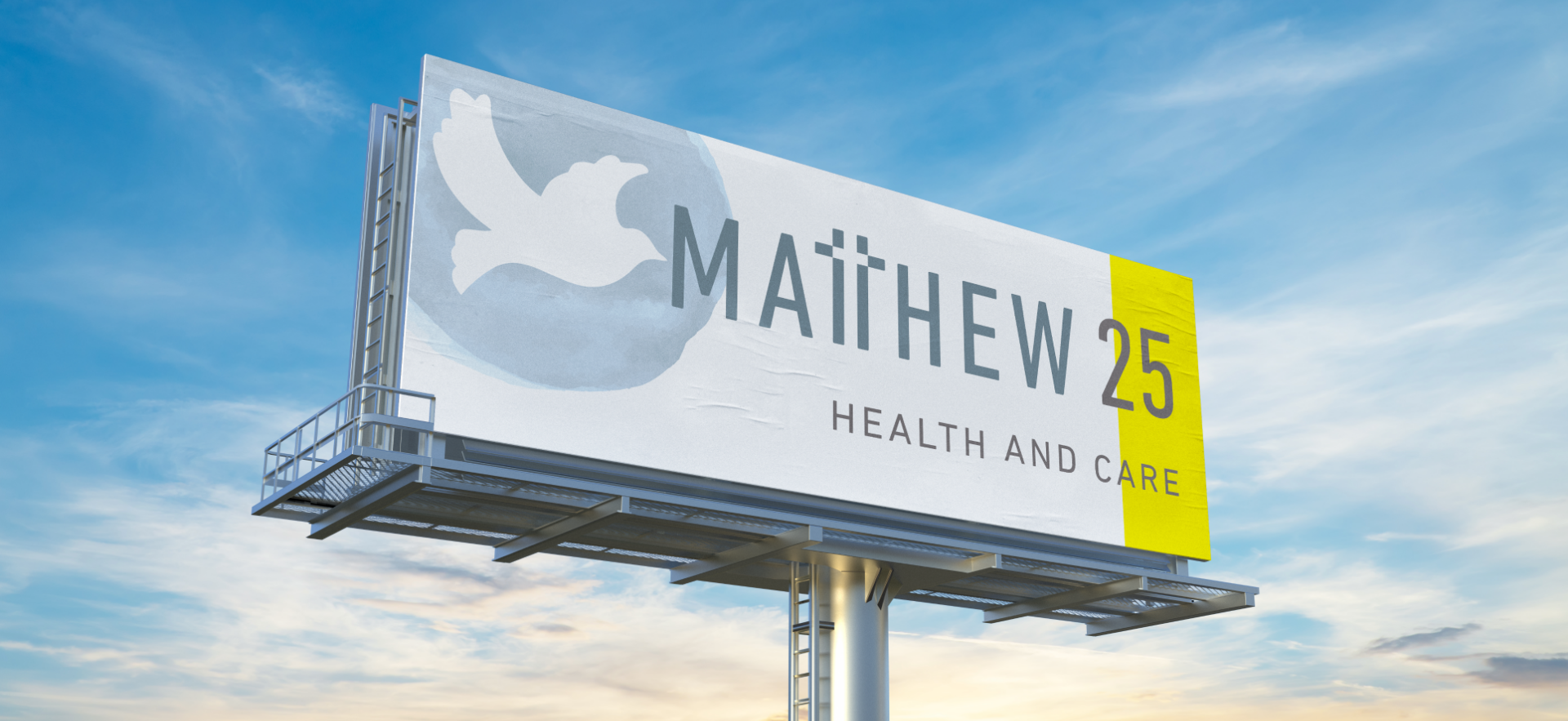 Matthew 25 billboard banner